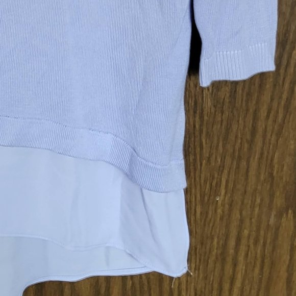 Express Lavender Scoop Neck Ruffle Hem Tunic Sweater Size XS - Picture 13 of 15